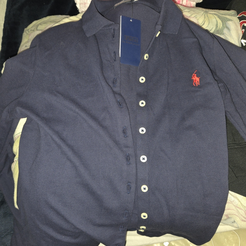 Polo by Ralph Lauren Navy Button Down Shirt